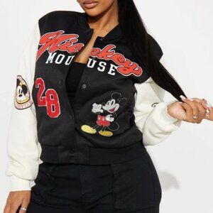 (ONLY 2 LEFT) Disney Original Mickey Mouse Bomber Jacket (Fits SM-MED)